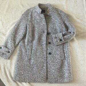 Lucky brand knee length wool blend coat.